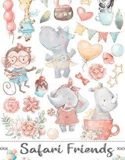 Craft O' Clock, Extras Set: Safari Friends Girl