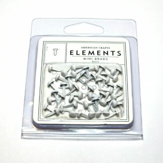 Mini Brads, White