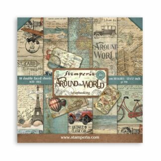 Stamperia,  12x12 Paper Set: Around The World