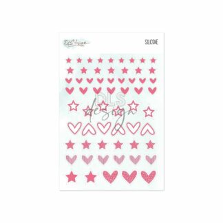 Silicone Shape Stickers: Pink