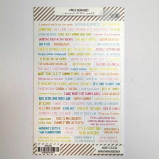 Word Stickers: Picnic at the Park