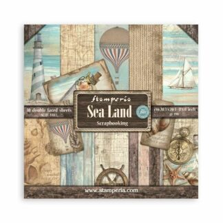 Stamperia, 8x8 Paper Set: Sea Land