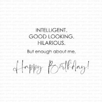 Intelligent. Good looking. Hilarious...