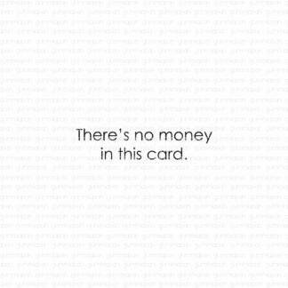 There's no money in this card.