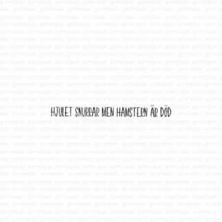 The wheel is spinning but the hamster is dead