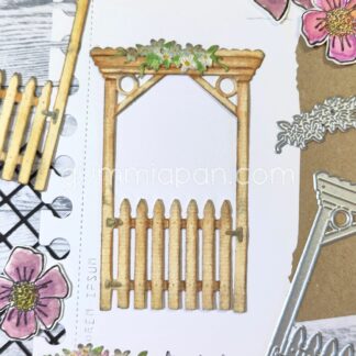 Pergola with a gate