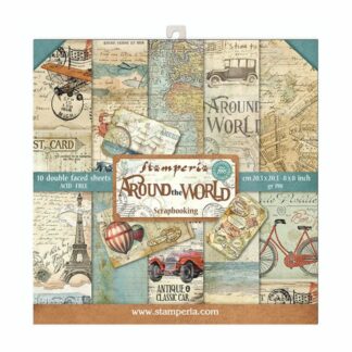Stamperia, 8x8 Paper Set: Around The World