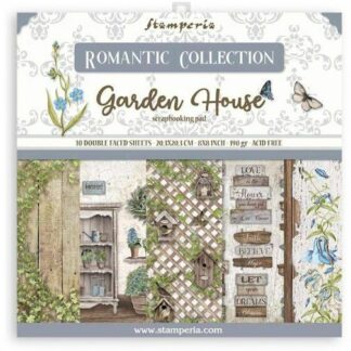 Stamperia, 8x8 Paper Set: Garden House