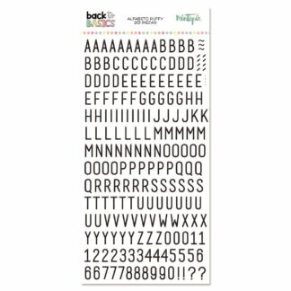 Mintopia, Puffy Stickers: Alfabet Svart