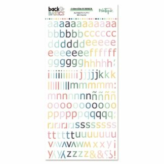 Mintopia, Puffy Stickers: Alfabet Sommar Kollektion.
