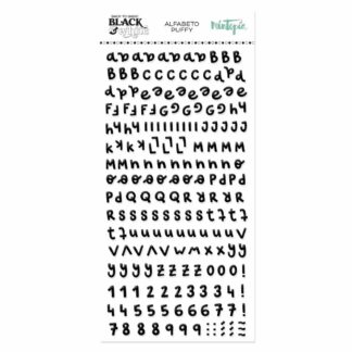 Mintopia, Puffy Stickers: Alfabet Back To Basics: Svart