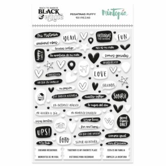 Mintopia, Puffy Stickers, Black And White #2