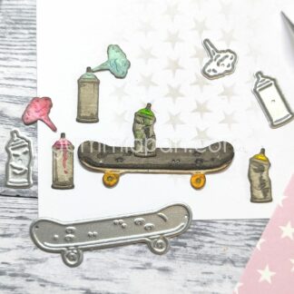 Skateboard & Sprayburkar