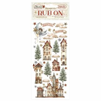 Stamperia, Rub On: Gear up for Christmas #Cosy Houses