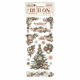 Stamperia, Rub On: Gear up for Christmas #Gear