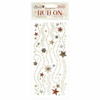 Stamperia, Rub On: Gear up for Christmas #Stars