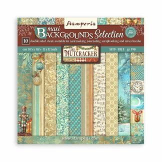 Stamperia, The Nutcracker, 12x12 Paper Pack, Maxi Backgrounds Selection