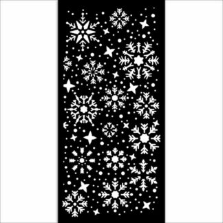 Stamperia, Gear up for Christmas, Thick Stencils 12x25 #Snowflakes