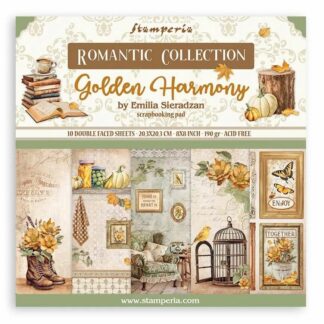 Stamperia, 8x8 Paper Set: Golden Harmony