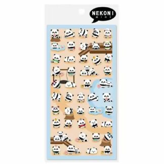 Nekoni Stickers: Mini Pandas
