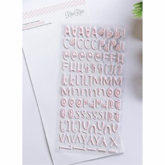 RitaRita, Letter Stickers: Soft Pink