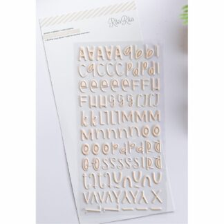 RitaRita, Letter Stickers: Creme