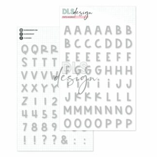 DLS Design, Alphabet Puffy Stickers: Light Grey
