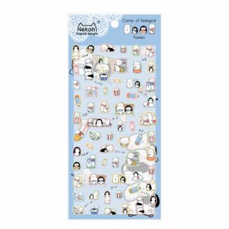 Nekoni Stickers: Penguin and Polar Bear