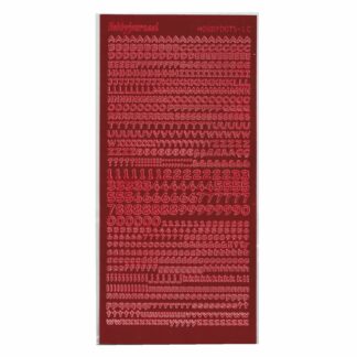 Alphabet Stickers, Red