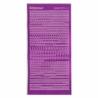 Alphabet Stickers, Pink