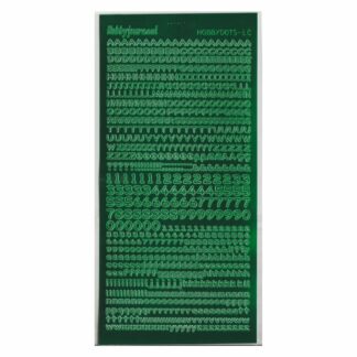 Alphabet Stickers, Green