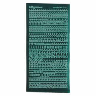 Alphabet Stickers, Aqua