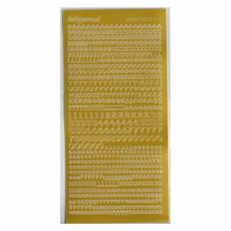 Alphabet Stickers, Yellow