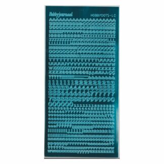 Alphabet Stickers, Turquoise