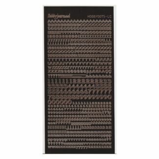 Alphabet Stickers, Brown