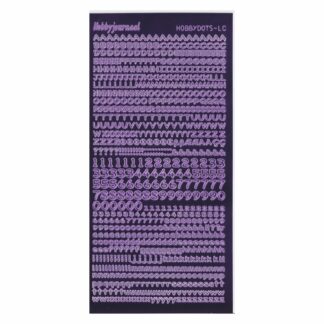 Alphabet Stickers, Purple