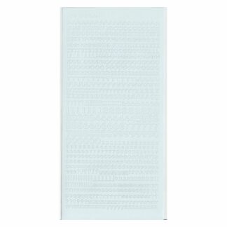 Alphabet Stickers, White