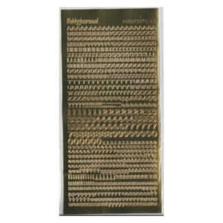 Alphabet Stickers, Gold