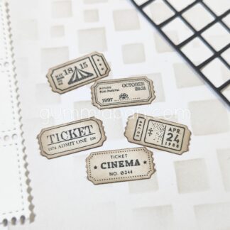 Mini Ticket stämplar till Ticket Border