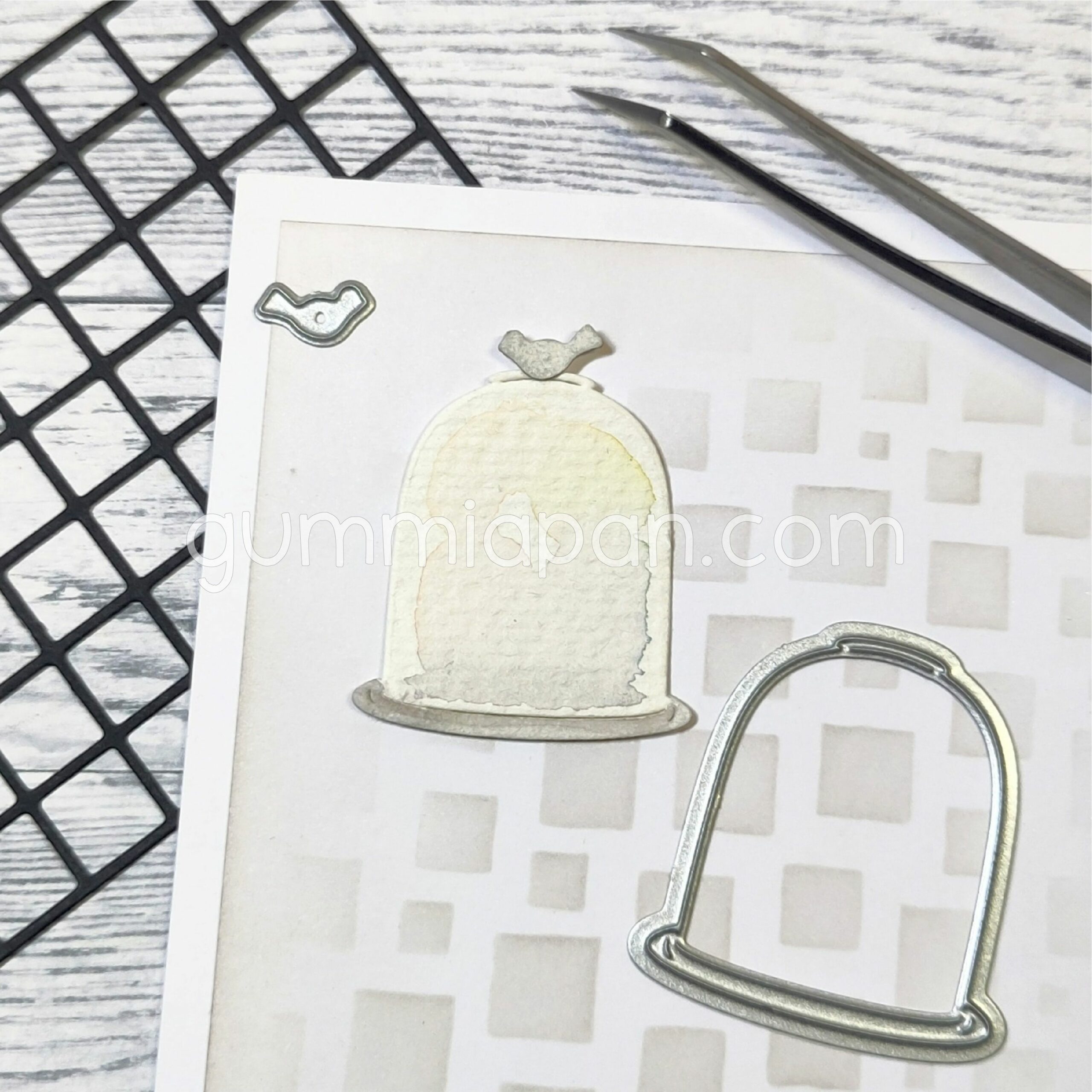 Glass Dome with Bird