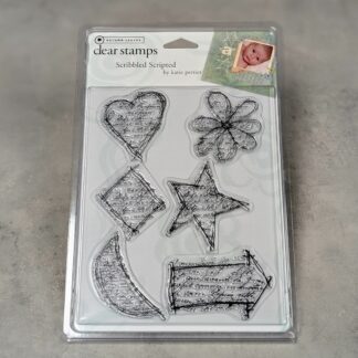 Clear Stamps Scribbled Scripted