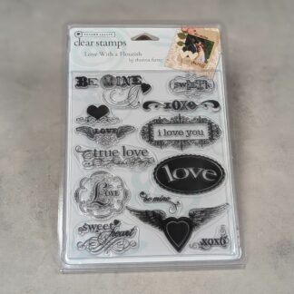 Clear Stamps Love With a Flourish