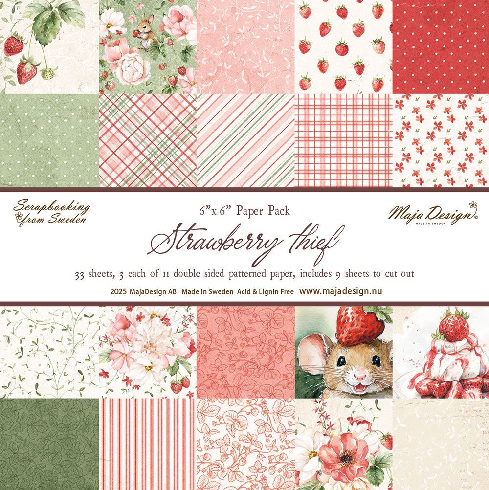 Strawberry Thief - 6x6" Collection Pack