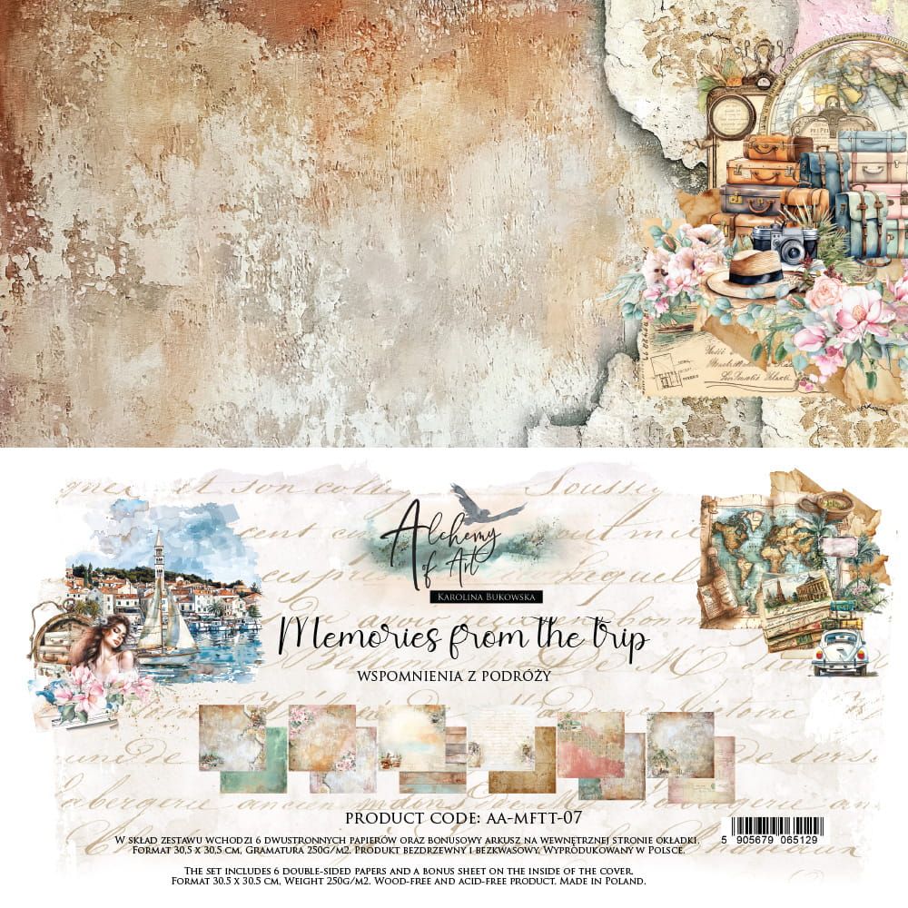 Alchemy of Art, 12x12 Paper Set: Memories from the Trip