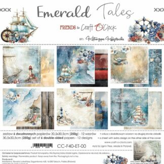 Craft O' Clock, 12x12" Paper Set: Emerald Tales