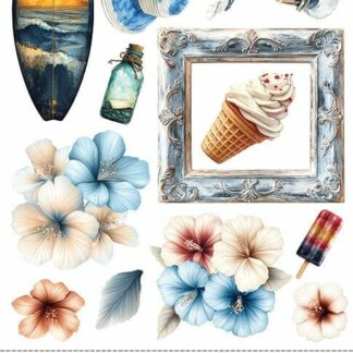 Craft O' Clock, 6x12" Extra Set: Flowers & More