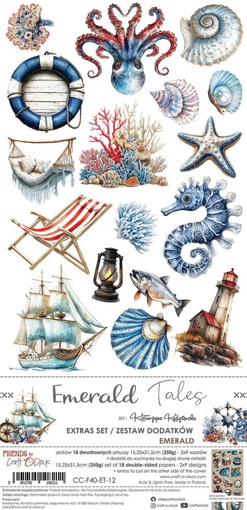 Craft O' Clock, 6x12" Extra Set: Emerald