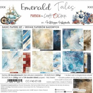 Craft O' Clock, 8x8" Basic Paper Set: Emerald Tales