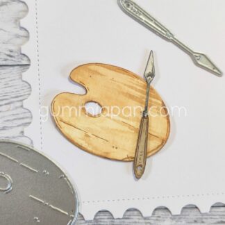 Small Colour Palette and Palette Knife