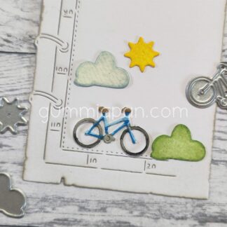 Cykel, Sol och Moln